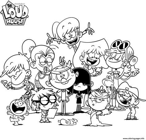 the loud house coloring pages