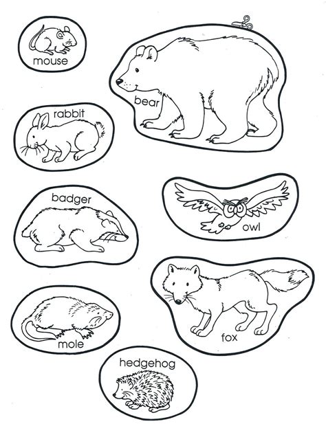 the mitten by jan brett coloring pages