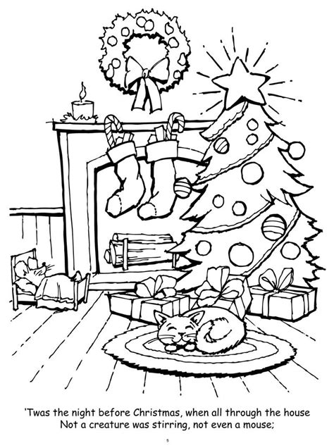 the night before christmas coloring pages