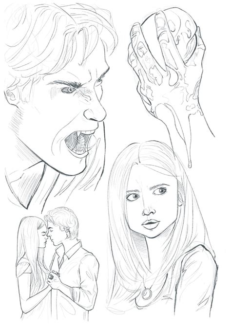 the vampire diaries coloring pages