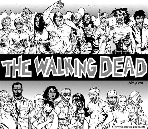 the walking dead coloring pages