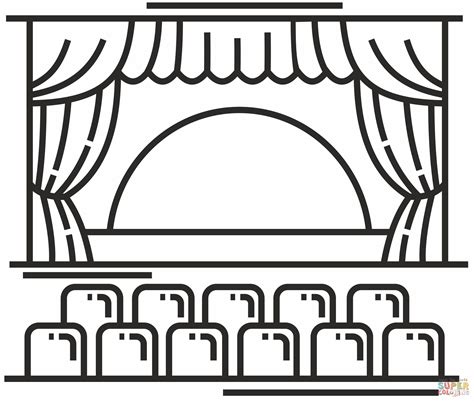 theater coloring pages