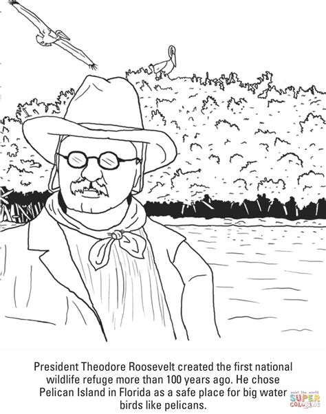 theodore roosevelt coloring pages