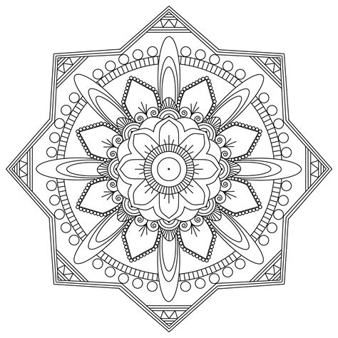 therapeutic mandala coloring pages