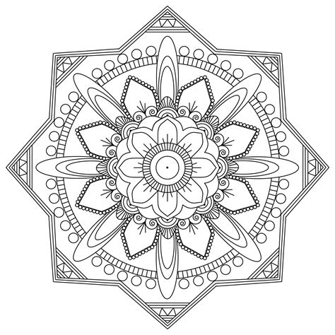 therapeutic mandala coloring pages