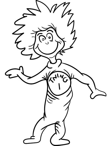 thing one and thing two coloring pages