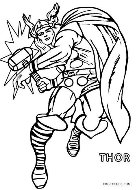 thor coloring pages