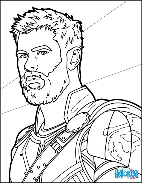 thor ragnarok coloring pages