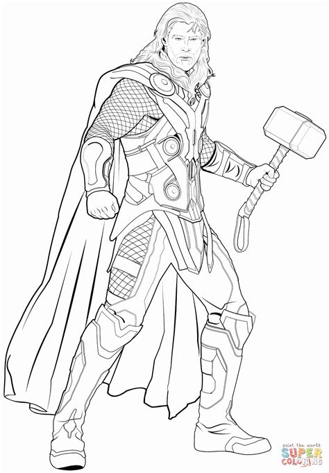 thor ragnarok thor coloring pages