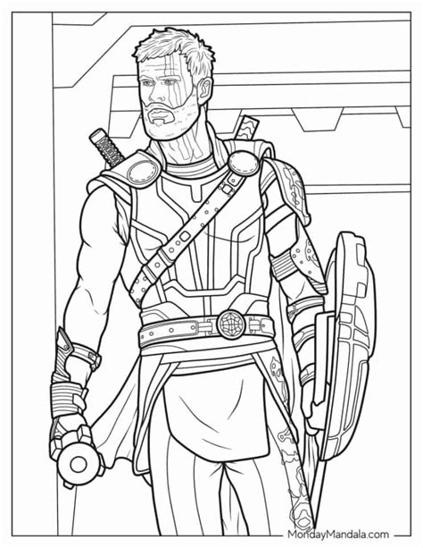 thor ragnarok thor coloring pages