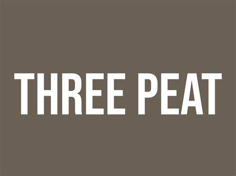 Three Peat dalam Dunia Olahraga