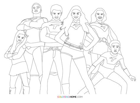 thundermans coloring pages