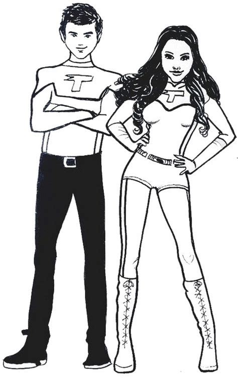 thundermans coloring pages