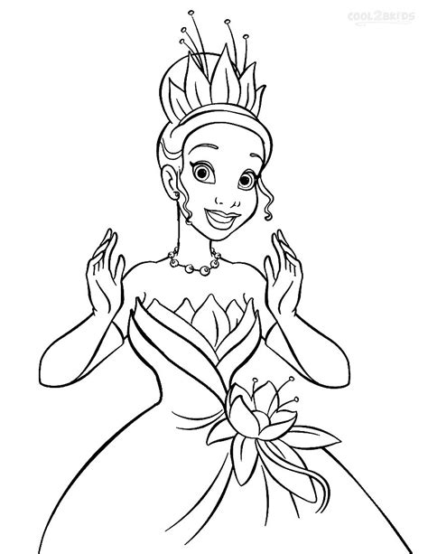 tiana coloring pages