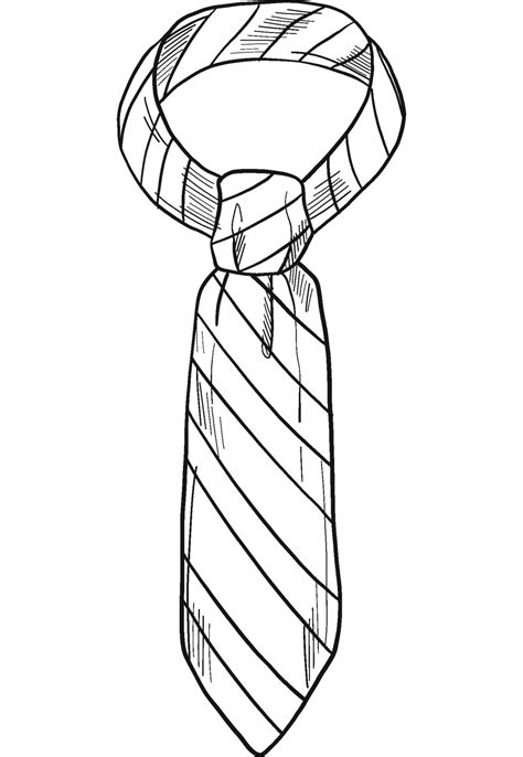 tie coloring pages