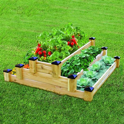 tiered raised garden bed