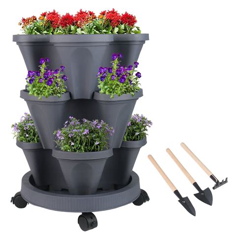 tiered stackable planters