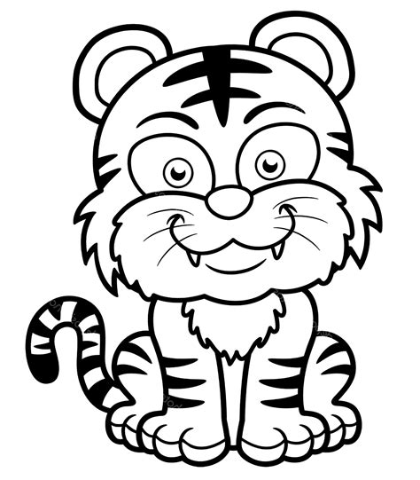 tiger cartoon coloring pages