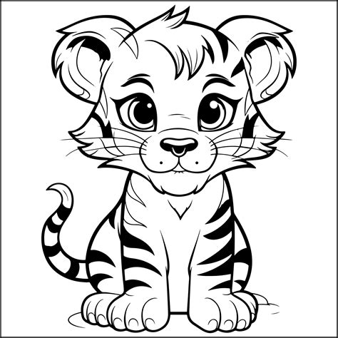 tiger coloring book