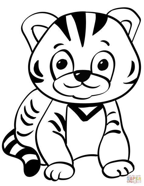 tiger cub coloring pages