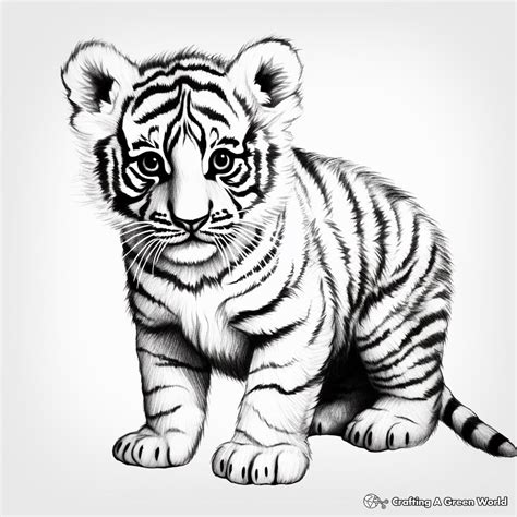 tiger cub coloring pages