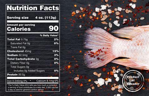 nutritional value of tilapia fish