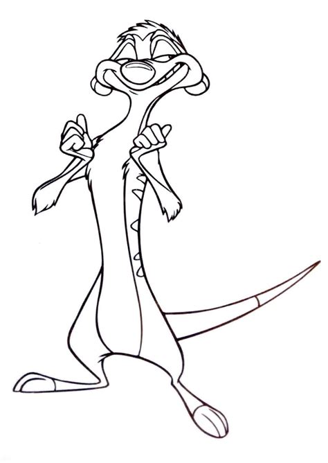 timon coloring pages