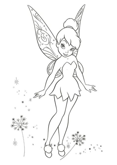 tinkerbell colouring pages