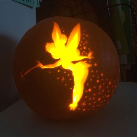 tinkerbell pumpkin carve