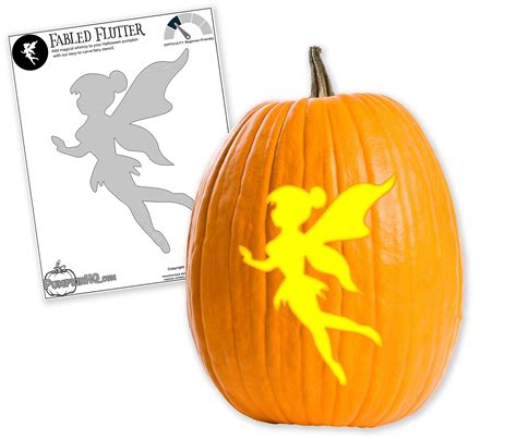 tinkerbell stencil pumpkin
