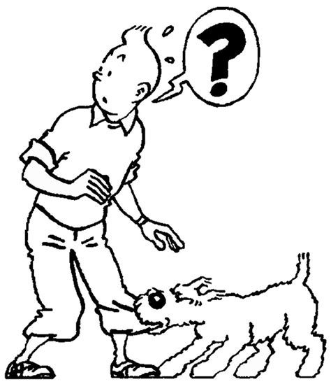 tintin coloring pages