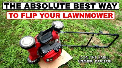 tip over lawn mower