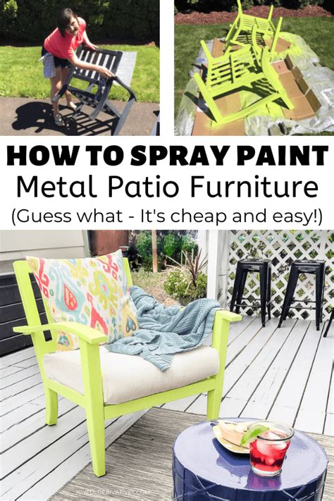 tips for spray painting metal patio furniture