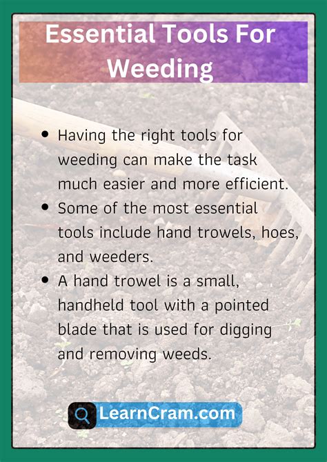 tips for weeding