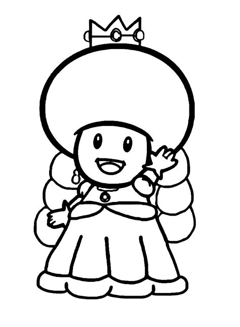 toadette coloring pages