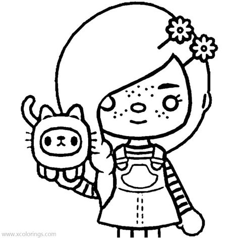 toca boca characters coloring pages