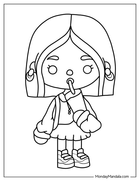 toca boca coloring pages