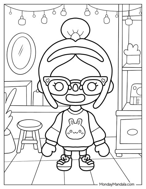 toca boca coloring pages pdf