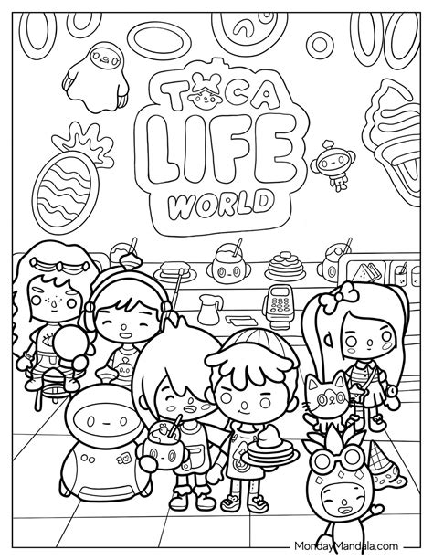 toca world coloring pages