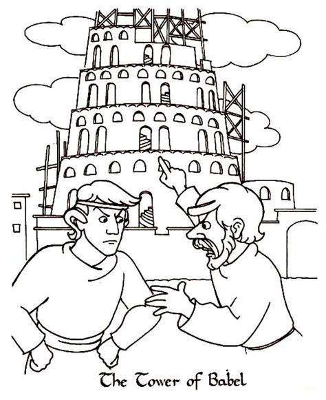 tower of babel coloring pages