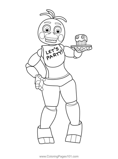 toy chica coloring pages