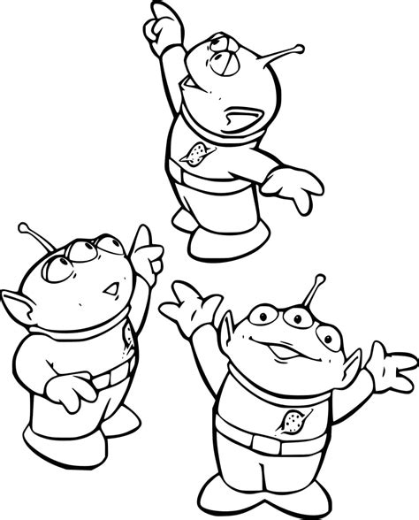 toy story alien coloring pages