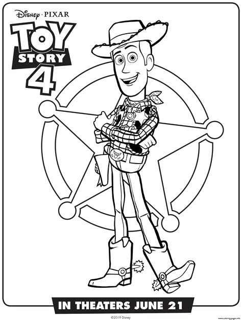 toy story woody coloring pages