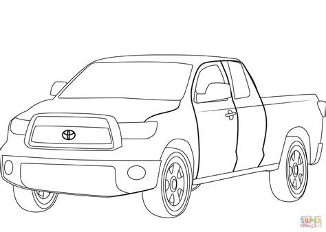 toyota tundra coloring pages