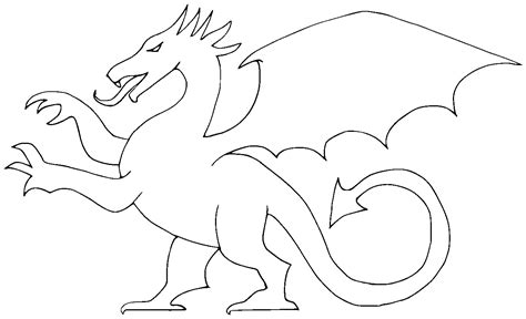 traceable pictures of dragons