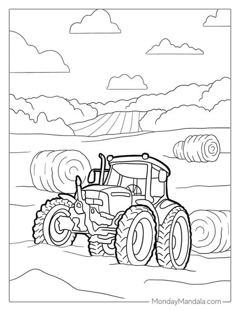 tractor coloring pages pdf