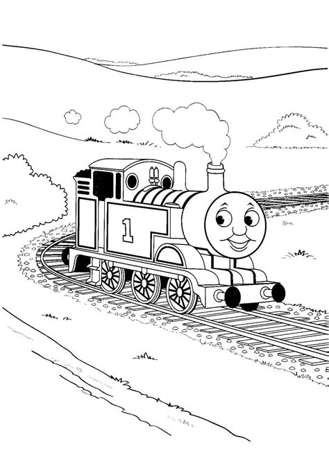 train coloring pages free