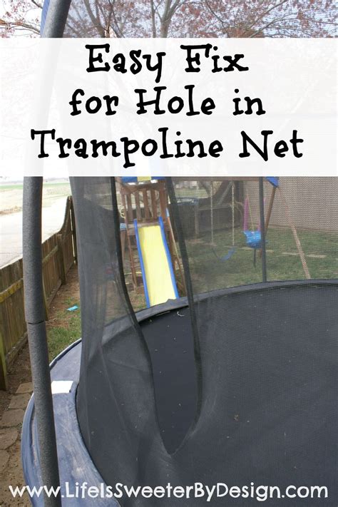 trampoline small hole repair