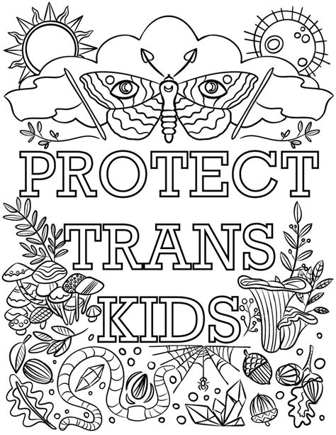 trans coloring pages