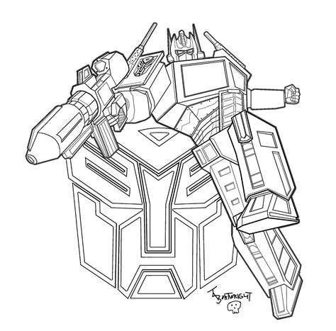 transformer coloring sheet